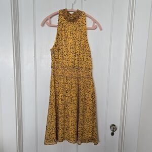 Sam Edelman Yellow Floral Midi Dress